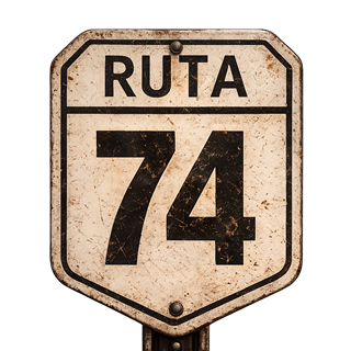 Cartel de Ruta 74